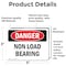 Signmission Non Load Bearing, 5 in W x Rectangle, Vinyl Decal OS-2PACK-DS-D-35-L-1984 - alternate 5